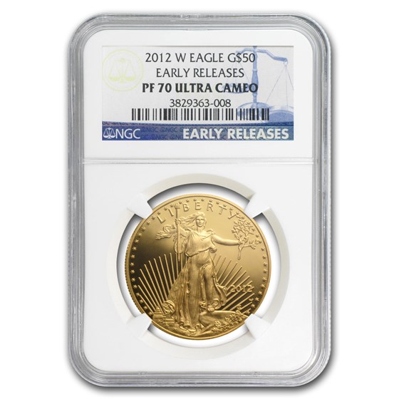 2012-W 1 oz Proof Gold American Eagle PF-70 NGC (ER) 2012-W 1 oz Proof Gold American Eagle PF-70 NGC (ER)
