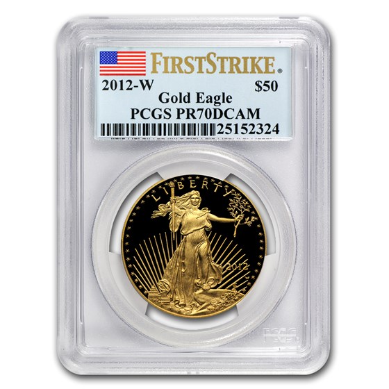 2012-W 1 oz Proof Gold American Eagle PR-70 PCGS (FS) 2012-W 1 oz Proof Gold American Eagle PR-70 PCGS (FS)