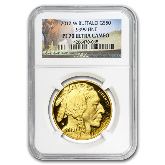 2012-W 1 oz Proof Gold Buffalo PF-70 NGC (Buffalo Label) 2012-W 1 oz Proof Gold Buffalo PF-70 NGC (Buffalo Label)
