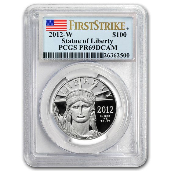 2012-W 1 oz Proof Platinum Eagle PR-69 DCAM PCGS (FirstStrike®) 2012-W 1 oz Proof Platinum Eagle PR-69 DCAM PCGS (FirstStrike®)