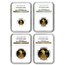 2012-W 4-Coin Proof American Gold Eagle Set PF-70 NGC
