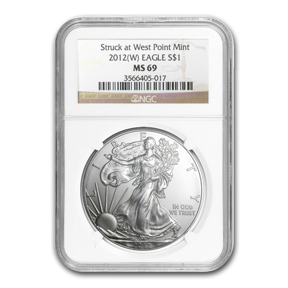 2012 (W) American Silver Eagle MS-69 NGC 2012 (W) American Silver Eagle MS-69 NGC