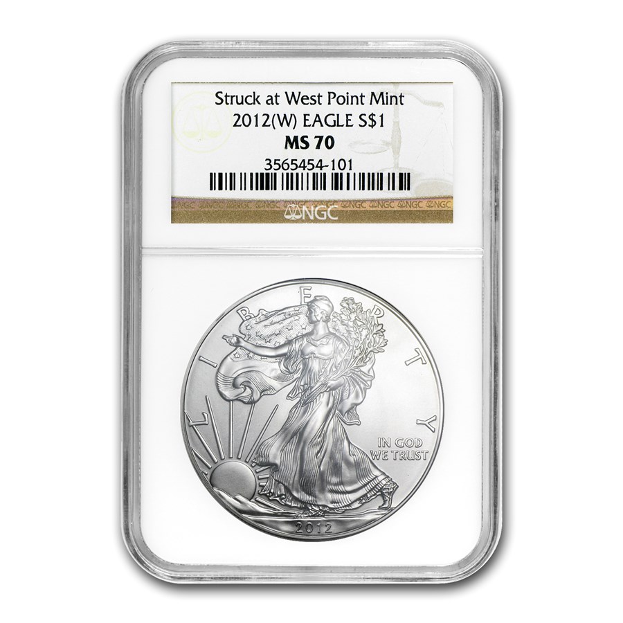 2012 (W) American Silver Eagle MS-70 NGC