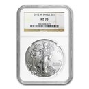 2012-W Burnished American Silver Eagle MS-70 NGC