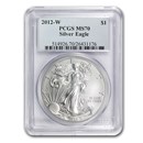 2012-W Burnished American Silver Eagle SP/MS-70 PCGS