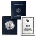 2012-W Burnished American Silver Eagle (w/Box & COA)