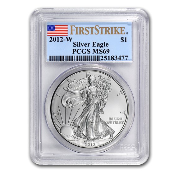 2012-W Burnished Silver American Eagle MS-69 PCGS (FS) 2012-W Burnished Silver American Eagle MS-69 PCGS (FS)