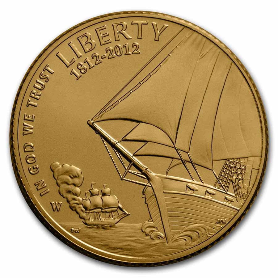 2012-W Gold $5 Commem Star Spangled Banner BU (Capsule Only)
