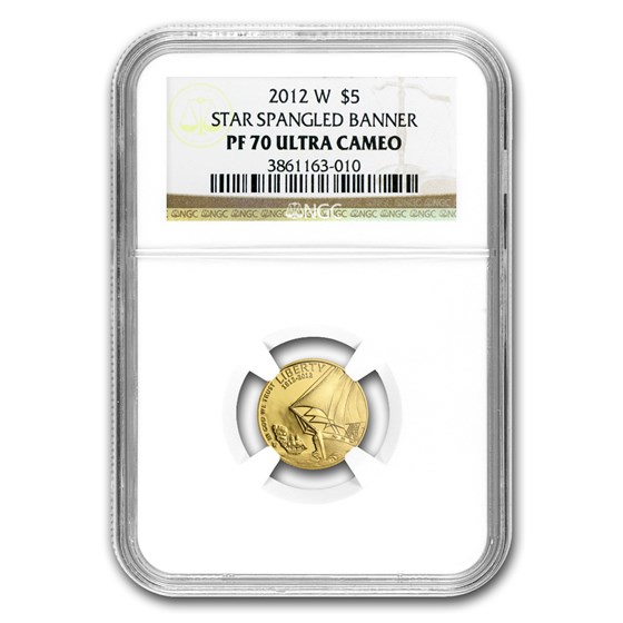 2012-W Gold $5 Commem Star Spangled Banner PF-70 NGC 2012-W Gold $5 Commem Star Spangled Banner PF-70 NGC