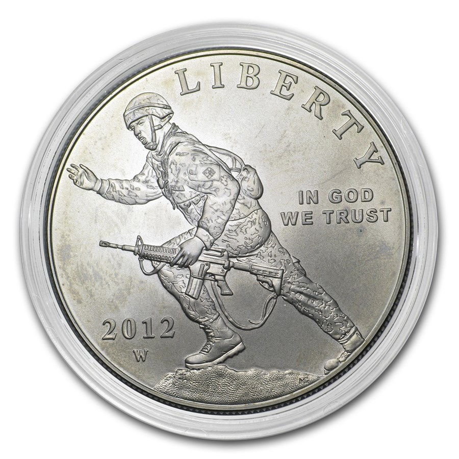 2012-W Infantry Soldier $1 Silver Commem BU (Capsule only)