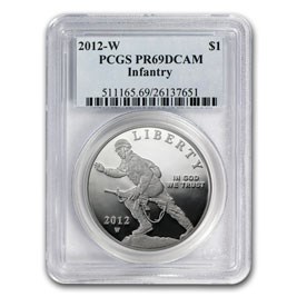 2012-W Infantry Soldier $1 Silver Commem PR-69 PCGS