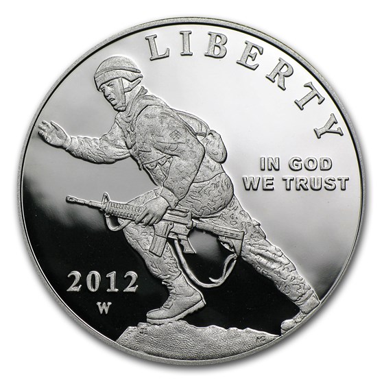 2012-W Infantry Soldier $1 Silver Commem Proof (w/Box & COA) 2012-W Infantry Soldier $1 Silver Commem Proof (w/Box & COA)