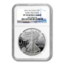 2012-W Proof American Silver Eagle PF-70 NGC (ER)
