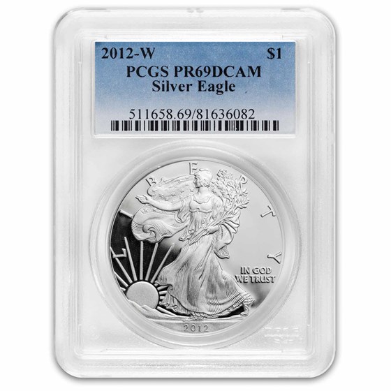 2012-W Proof American Silver Eagle PR-69 PCGS 2012-W Proof American Silver Eagle PR-69 PCGS