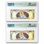 2013 $1.00 (D) Captain Hook CU-66/67 EPQ PMG (DIS#164) 2 consec.