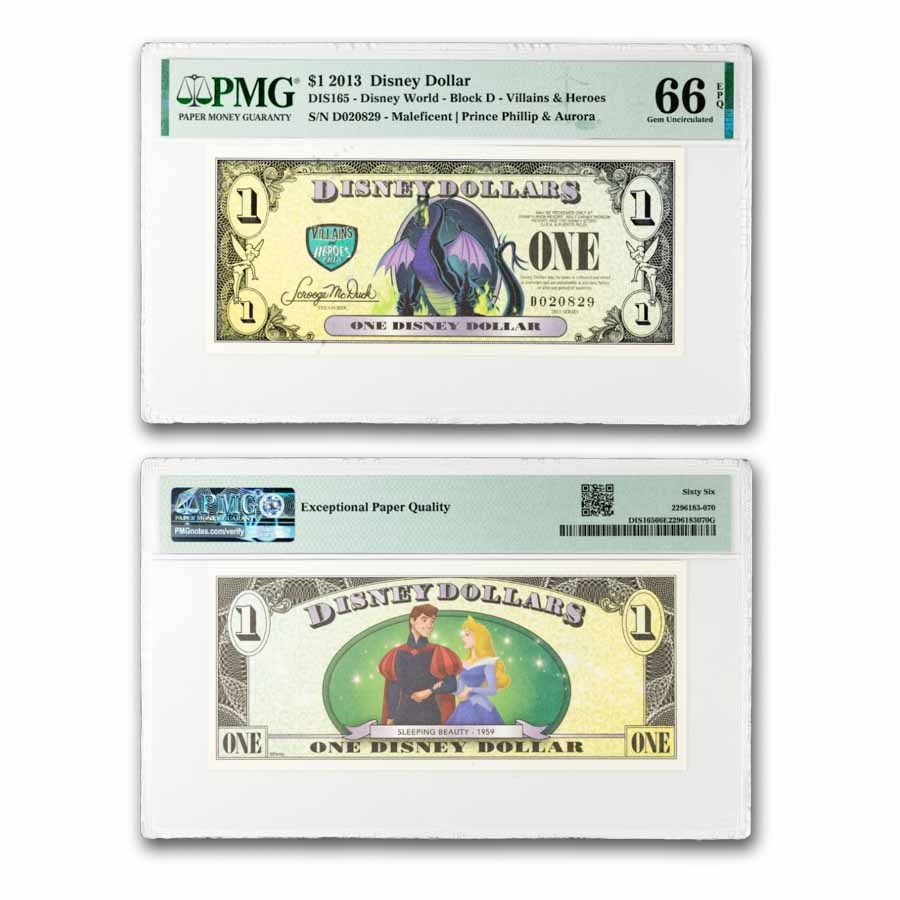2013 $1.00 Maleficent CU-66 EPQ PMG (DIS#165)
