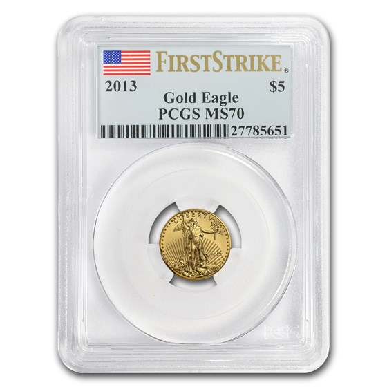 2013 1/10 oz American Gold Eagle MS-70 PCGS (FS) 2013 1/10 oz American Gold Eagle MS-70 PCGS (FS)