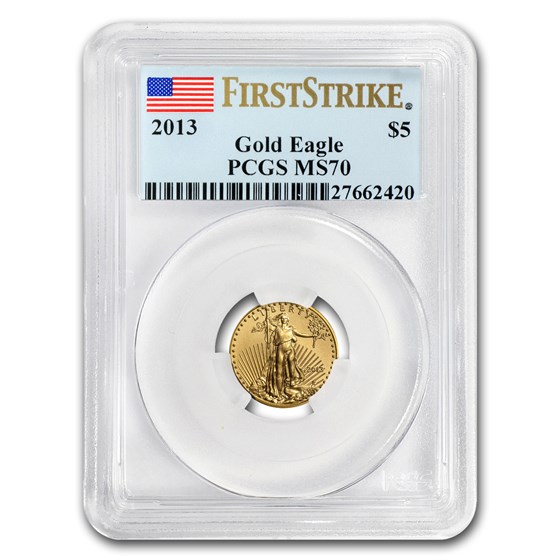 2013 1/10 oz American Gold Eagle MS-70 PCGS 2013 1/10 oz American Gold Eagle MS-70 PCGS
