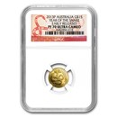 2013 1/10 oz Gold Lunar Year of the Snake PF-70 NGC (SII)