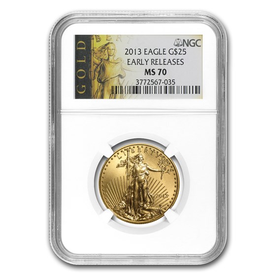2013 1/2 oz American Gold Eagle MS-70 NGC (Early Releases) 2013 1/2 oz American Gold Eagle MS-70 NGC (Early Releases)