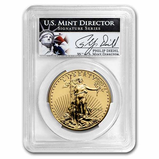2013 1/2 oz American Gold Eagle MS-70 PCGS (Philip Diehl Signed) 2013 1/2 oz American Gold Eagle MS-70 PCGS (Philip Diehl Signed)