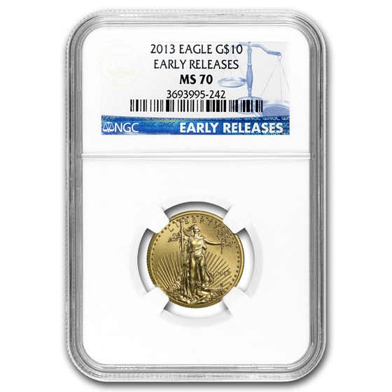 2013 1/4 oz American Gold Eagle MS-70 NGC (Early Releases) 2013 1/4 oz American Gold Eagle MS-70 NGC (Early Releases)
