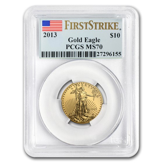 2013 1/4 oz American Gold Eagle MS-70 PCGS (FirstStrike®) 2013 1/4 oz American Gold Eagle MS-70 PCGS (FirstStrike®)