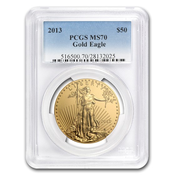 2013 1 oz American Gold Eagle MS-70 PCGS 2013 1 oz American Gold Eagle MS-70 PCGS