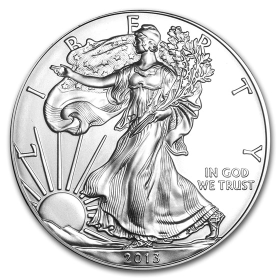 2013 1 oz American Silver Eagle BU 2013 1 oz American Silver Eagle BU