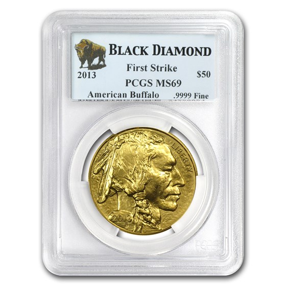 2013 1 oz Gold Buffalo MS-69 PCGS (FS, Black Diamond) 2013 1 oz Gold Buffalo MS-69 PCGS (FS, Black Diamond)
