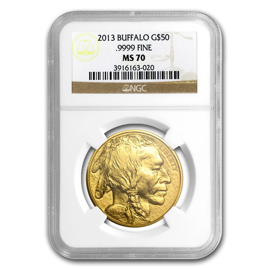 2013 1 oz Gold Buffalo MS-70 NGC