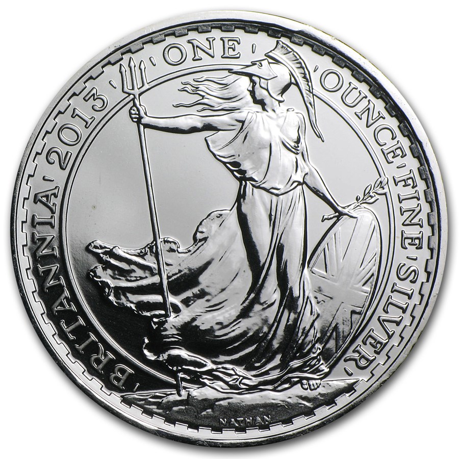 2013 1 oz Silver Britannia BU (w/Year of the Snake Privy Mark)