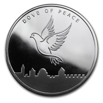2013 1 oz Silver Round - Holy Land Mint (Dove of Peace)