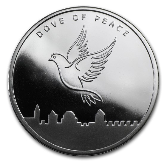 2013 1 oz Silver Round - Holy Land Mint (Dove of Peace) 2013 1 oz Silver Round - Holy Land Mint (Dove of Peace)