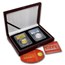 2013 2-Pc 1 oz Gold & Silver High Relief Snake Prf Set PR-70 PCGS