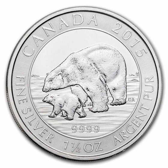 2013-2017 Canada 1.5 oz Silver $8 BU Random Year (Abrasions) 2013-2017 Canada 1.5 oz Silver $8 BU Random Year (Abrasions)