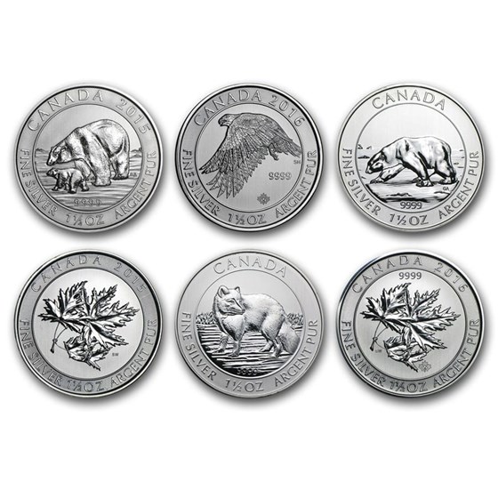 2013-2017 Canada 1.5 oz Silver $8 BU (Random Year) 2013-2017 Canada 1.5 oz Silver $8 BU (Random Year)