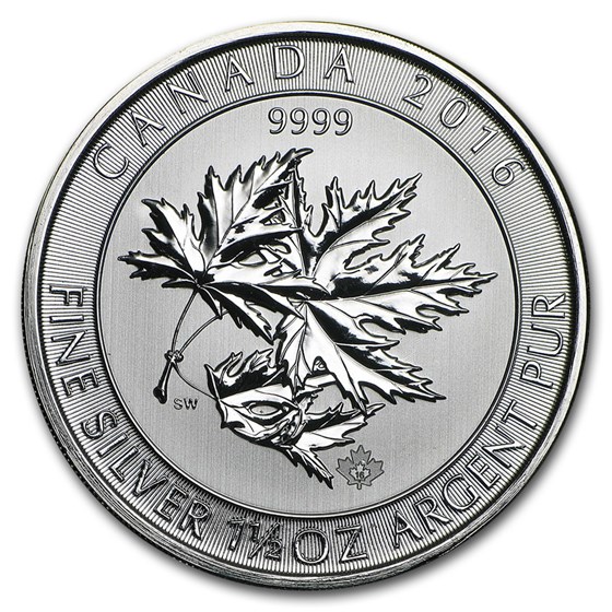 2013-2017 Canada 1.5 oz Silver $8 SuperLeaf BU (Abrasions/Spots) 2013-2017 Canada 1.5 oz Silver $8 SuperLeaf BU (Abrasions/Spots)