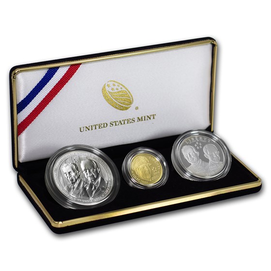 2013 3-Coin 5-Star Generals Commemorative Proof Set (Box & COA) 2013 3-Coin 5-Star Generals Commemorative Proof Set (Box & COA)