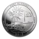 2013 5 oz Silver ATB Fort McHenry National Park, MD