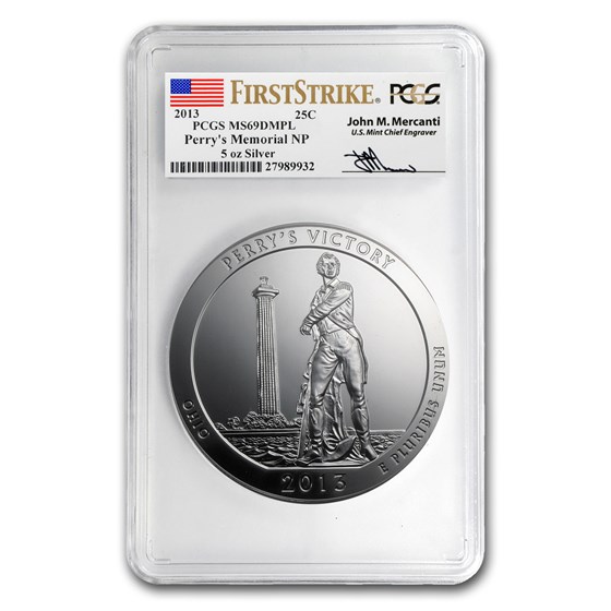 2013 5 oz Silver ATB Perry's Victory MS-69 DMPL PCGS(FS,Mercanti) 2013 5 oz Silver ATB Perry's Victory MS-69 DMPL PCGS(FS,Mercanti)