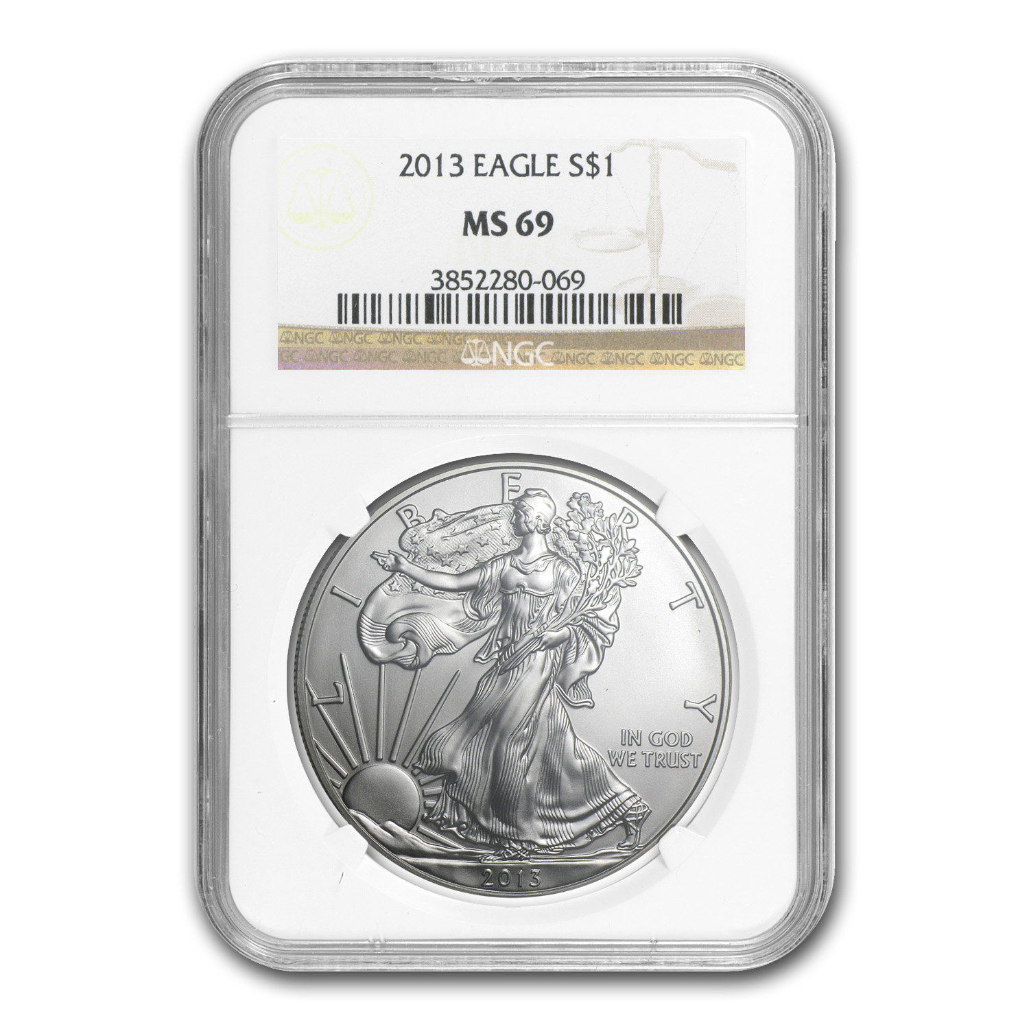 2013 American Silver Eagle NGC MS69 
