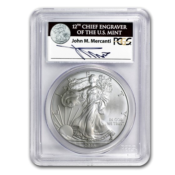2013 American Silver Eagle MS-70 PCGS (FS, John Mercanti) 2013 American Silver Eagle MS-70 PCGS (FS, John Mercanti)
