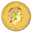 2013 Australia 1/10 oz Gold Lunar Snake BU (Series II)