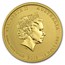 2013 Australia 1/10 oz Gold Lunar Snake BU (SII, Orange Color)