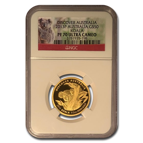 2013 Australia 1/2 oz Gold Koala PF-70 NGC 2013 Australia 1/2 oz Gold Koala PF-70 NGC