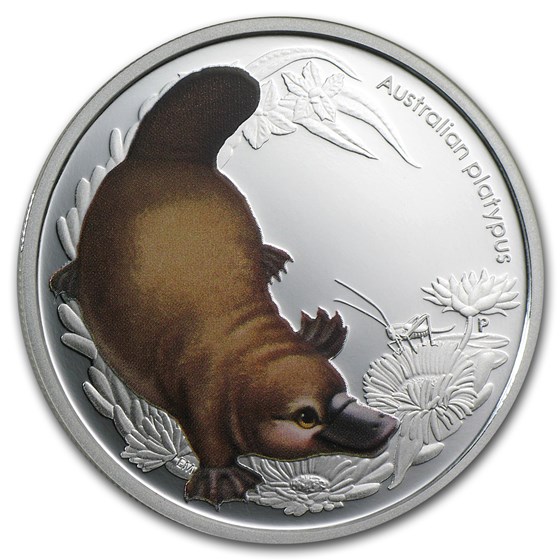 2013 Australia 1/2 oz Silver Bush Babies II Platypus Proof 2013 Australia 1/2 oz Silver Bush Babies II Platypus Proof