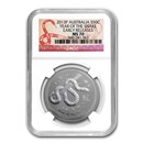 2013 Australia 1/2 oz Silver Year of the Snake MS-70 NGC (ER) 2013 Australia 1/2 oz Silver Year of the Snake MS-70 NGC (ER)