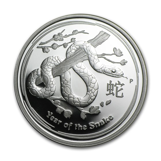 2013 Australia 1/2 oz Silver Year of the Snake Proof 2013 Australia 1/2 oz Silver Year of the Snake Proof