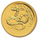 2013 Australia 1/4 oz Gold Lunar Snake BU (Series II)